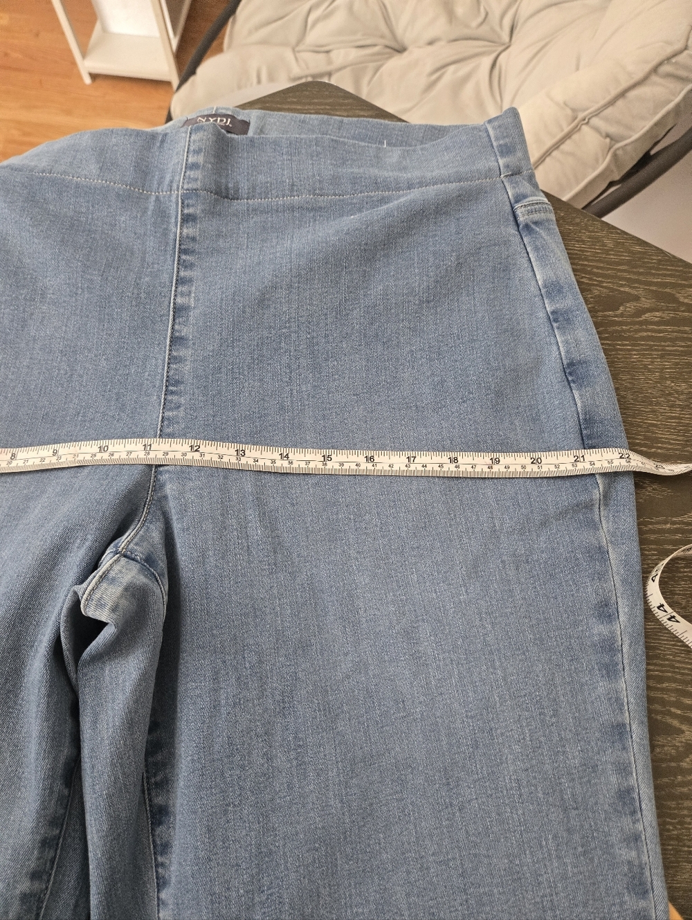 NWOT NYDJ Bailey Relaxed Straight Jeans 14W Women Blue Lift Tuck Denim - Picture 12 of 14